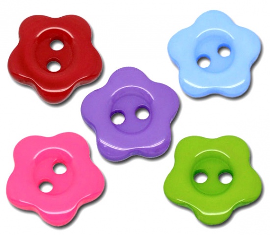 8seasons. Resin Sewing Buttons Scrapbooking 2 Holes Heart At Random Mixed  Frosted 12mm( 4/8) x 12mm( 4/8), 100 PCs