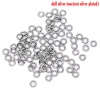Picture of 304 Stainless Steel Opened Jump Rings Findings Round Silver Tone 4mm( 1/8") Dia, 500 PCs