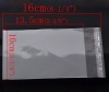 Image de Sachet Pochette Autocollant en Plastique Rectangle Transparent (Espace Utilisable: 13.5x10cm) 16cm x 10cm, 30 PCs