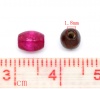 Bild von Holz Zwischenperlen Spacer Perlen Trommel Mix Farben 6mm x5mm - 6mm x4mm, Loch: 1.8mm, 1500 Stück