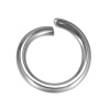 Picture of 304 Stainless Steel Opened Jump Rings Findings Round Silver Tone 9mm( 3/8") Dia, 200 PCs