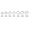 Picture of 304 Stainless Steel Opened Jump Rings Findings Round Silver Tone 9mm( 3/8") Dia, 200 PCs