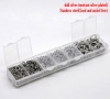 Picture of 304 Stainless Steel Open Jump Rings Round Mixed Silver Tone 4mm(2/8") Dia-10mm(3/8") Dia, 1 Box (1410 PCs Assorted)