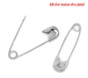 Picture of Silver Tone Safety Pins Findings 19x5mm, sold per packet of 500