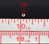 Image de Perle en Alliage de Fer Perles de Rocailles Balle Argenté 2mm Dia, Taille de Trou: 1mm, 350 PCs