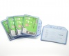 Picture of Plastic Waterproof Horizontal ID Card Badge Holders Blue Transparent 9.5cm x7.3cm(3 6/8" x2 7/8"), 5 PCs
