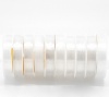 Picture of Nylon Elastic Stretch Jewelry Thread Cord Transparent 0.5mm, 10 Rolls (Approx 16 M/Roll)
