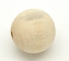 ウッド スペーサ ビーズ 円形 自然な色 約 25mm直径、 穴：約 5mm、 30 個 の画像