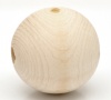ウッド スペーサ ビーズ 円形 自然な色 約 30mm直径、 穴：約 5mm、 20 個 の画像