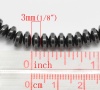 Immagine di Ematite Perline Tondo Piatto Bronzo Duro Circa 7mm-8mm x 3mm Dia, Foro: Circa 1.0mm, lunghezza:38.0cm 2 Fili （Circa 120Pezzi/Treccia)