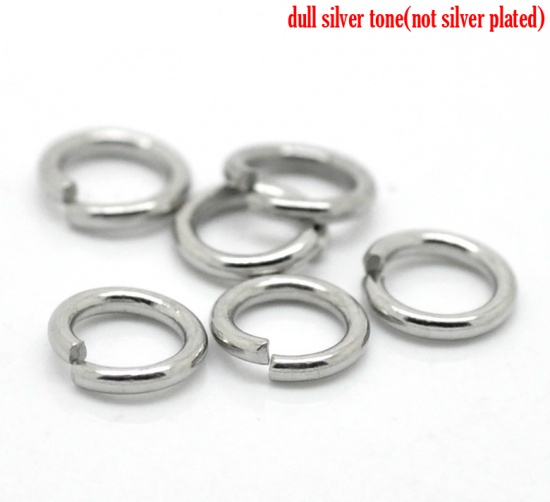 Wholesale 500PCs Silver Tone Open Split Rings 7mm Dia 