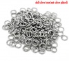 Picture of 304 Stainless Steel Opened Jump Rings Findings Round Silver Tone 7mm( 2/8") Dia, 500 PCs