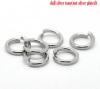 Picture of 304 Stainless Steel Opened Jump Rings Findings Round Silver Tone 9mm( 3/8") Dia, 200 PCs
