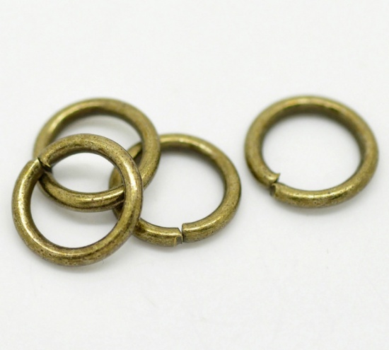 400x 5mm/6mm/7mm/8mm Metal Open Jump Rings Jewelery Making Antique Bronze