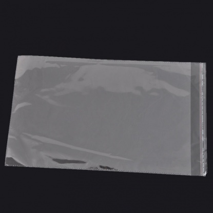 Picture of Plastic Self-Seal Bags Rectangle Transparent (Usable Space: 22x33cm) 22cm x36cm(8 5/8" x14 1/8"), 50 PCs