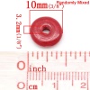 Picture of Wood Spacer Beads Flat Round At Random About 10mm - 11mm Dia, Hole: Approx 3.2mm, 500 PCs