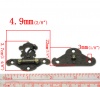 Imagen de Cerraduras Maletín Aleación del Metal Del Zinc de Tono Bronce 3.7cm x 4.9cm, 10 Juegos