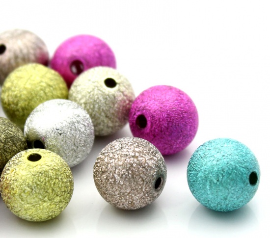 8seasons Acrylic Sparkledust Bubblegum Beads Ball At Random Wrinkled