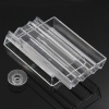 Bild von Plastik Perlen Sortierbox Rechteck Transparent für Herstellung Polymer Ton Perlen 10.2cmx6.4cmx1.9cm, 2 Sets