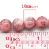 Image de 3 Enfilades Perles Verre Rond Rose 10mm Dia.B24393