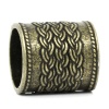Picture of Spacer Beads Cylinder/Column Antique Bronze Twist Pattern Carved 13mm Dia Hole:Approx 10.5mm,20PCs