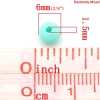 Picture of Pastel Acrylic Bubblegum Beads Round At Random About 6mm Dia, Hole: Approx 1.5mm, 500 PCs