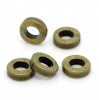 Image de Perles en Alliage de Zinc Forme Rond Plaqué bronze Diamètre: 6mm, Tailles de Trous: 3.2mm, 300 Pièces