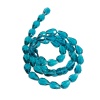 Immagine di Cristallo Sciolto Perline Goccia Blu Pavone Sfaccettato Circa 15mm x 10mm, Foro: Circa 1mm, lunghezza:76cm 1 Filo （Circa50 Pezzi/Treccia)