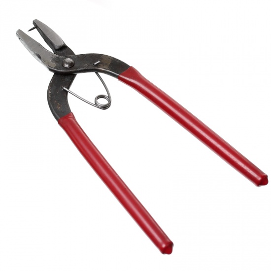 Picture of Stainless Steel Hole Punch Pliers Hand Tools Red 16cm(6 2/8"),1 Piece