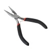 Picture of Stainless Steel Flat Nose Pliers Jewelry Making Hand Tools Black 12.5cm(4 7/8"),1 Piece