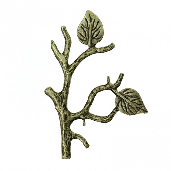Picture of Embellishment Findings Branch Antique Bronze 5.1cm x 3.6cm,20PCs