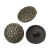 Bild von Zinklegierung Metall Öseknöpfe zum Aufnähen Rund Bronzefarbe 17mm D 30 Stück