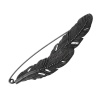 Picture of Zinc Based Alloy Pin Brooches Feather Antique Silver 9cm x2.2cm(3 4/8" x 7/8") - 8.3cm x2.2cm(3 2/8" x 7/8"), 3 PCs