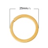 Picture of Iron Based Alloy Keychain & Keyring Circle Ring Gold Plated 25mm Dia 20 PCs