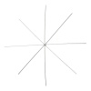 銅 ビーズ針 シルバートーン 星 10.0cm、 50 個 の画像