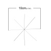 銅 ビーズ針 シルバートーン 星 10.0cm、 50 個 の画像