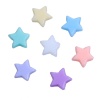 Picture of Acrylic Bubblegum Beads Pentagram Star At Random About 11mm x10mm - 10mm x9mm, Hole: Approx 1.6mm, 500 PCs