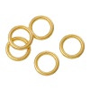 Picture of 1.2mm Zinc Based Alloy Closed Soldered Jump Rings Findings Circle Ring Gold Plated 6mm Dia, 80 PCs