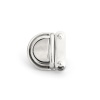 Picture of Iron Based Alloy Purse Handbag Lock Clasps Closure Silver Tone 3.3x3.2cm(1 2/8"x1 2/8") 3.2x3.2cm(1 2/8"x1 2/8") 3.2x2.9cm(1 2/8"x1 1/8"), 5 Sets(3 PCs/Set)