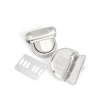 Picture of Iron Based Alloy Purse Handbag Lock Clasps Closure Silver Tone 3.3x3.2cm(1 2/8"x1 2/8") 3.2x3.2cm(1 2/8"x1 2/8") 3.2x2.9cm(1 2/8"x1 1/8"), 5 Sets(3 PCs/Set)