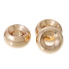 Picture of Copper Spacer Beads Drum 14K Gold Plated About 5.0mm( 2/8") x 3.0mm( 1/8"), Hole:Approx 2.0mm, 20 PCs
