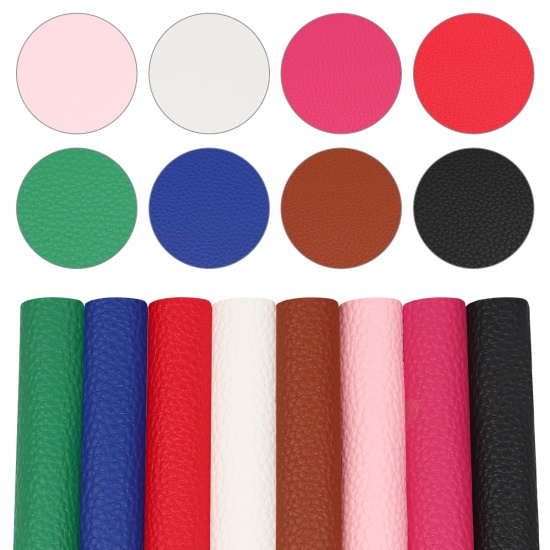 Picture of PU Leather Fabric Set For DIY Earings Pendants Multicolor 21cm x 16cm, 1 Set