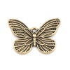 Picture of Zinc Based Alloy Insect Charms Butterfly Animal Gold Tone Antique Gold 22mm x 16mm, 10 PCs