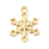 Picture of Zinc Based Alloy Charms Christmas Snowflake 16K Real Gold Plated 20mm x 15mm, 10 PCs