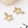 Picture of Zinc Based Alloy Galaxy Charms Star 16K Real Gold Plated 15mm x 12mm, 10 PCs