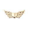 Picture of Zinc Based Alloy Spacer Beads Wing 16K Real Gold Plated Heart About 21mm x 9mm, Hole: Approx 1.2mm, 10 PCs