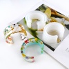 Picture of Silicone Resin Mold For Jewelry Making Bracelets C Shape White 1 Piece