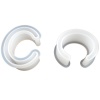 Bild von Silikonharzform für Schmuck Armbänder C Form Weiß 1 Stück