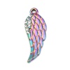 Picture of Zinc Based Alloy Charms Wing Multicolor Clear Rhinestone 30mm x 11mm, 5 PCs