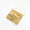 Picture of Tin Foil Resin Jewelry Craft Filling Material Champagne Gold 9cm x 9cm, 1 Set ( 5 PCs/Set)
